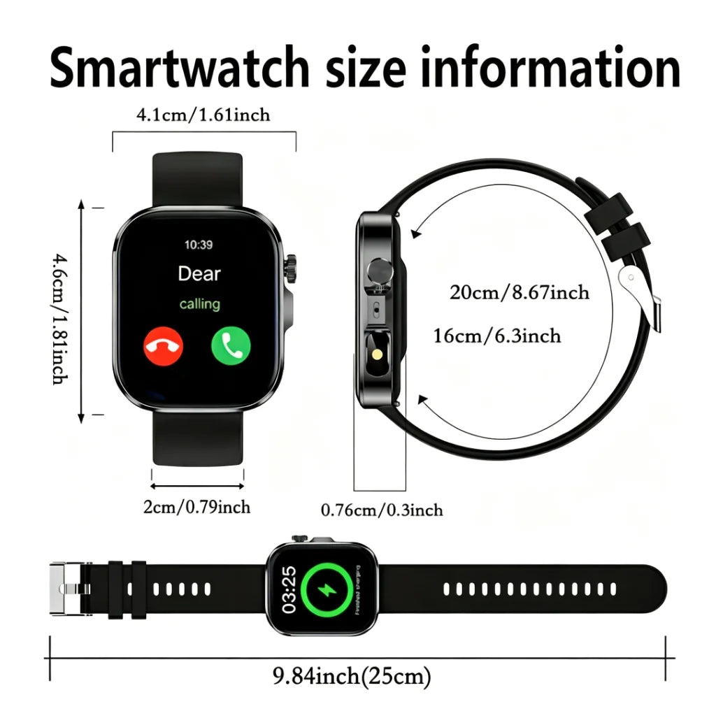 ERUN Smart Watch With Wireless Calling And Fitness Tracking