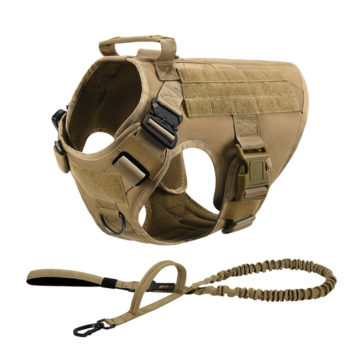 PetraVel Tactical Dog Harness With Quick Release Buckle