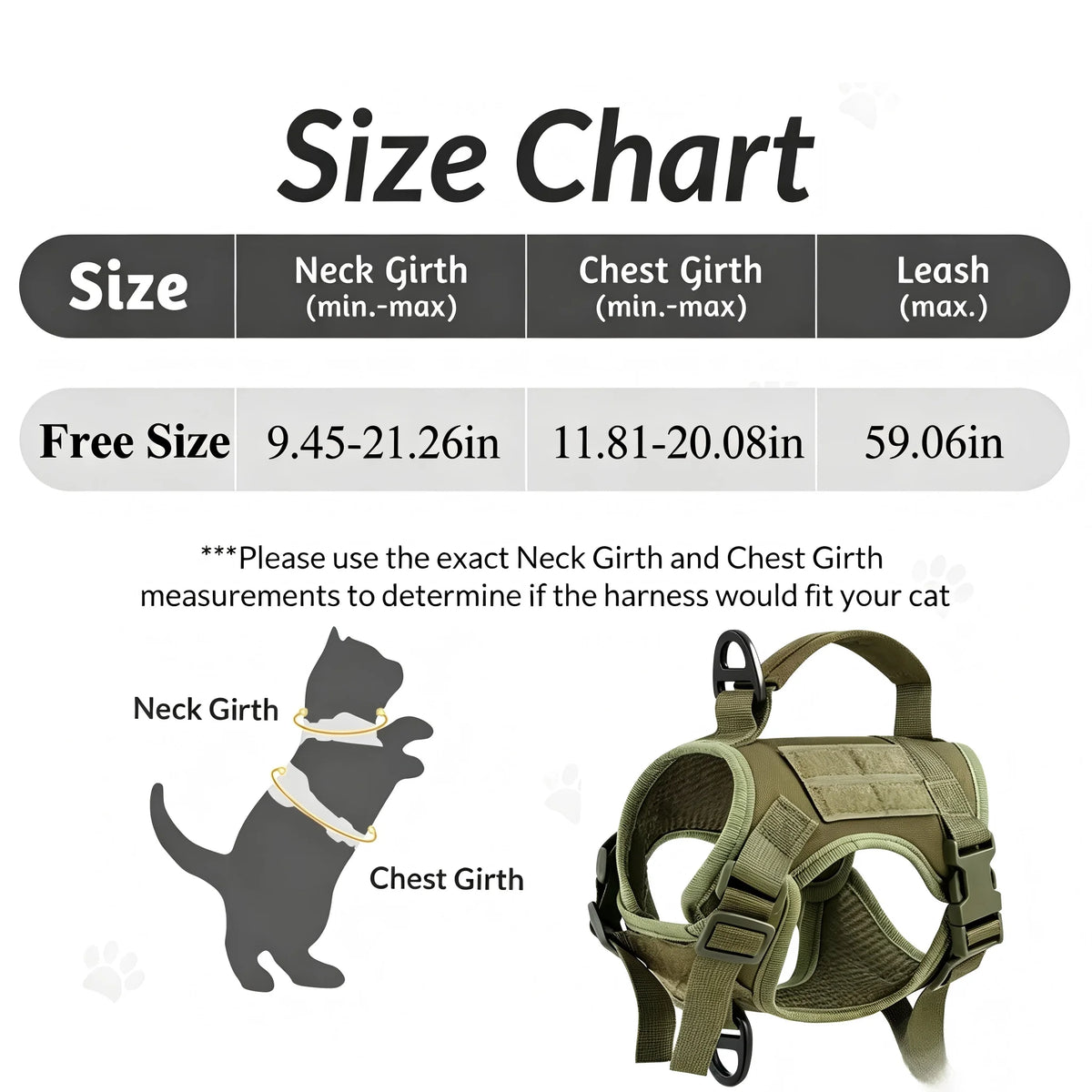 PETRAVEL Adjustable Escape Proof Cat Harness Vest With Leash Set
