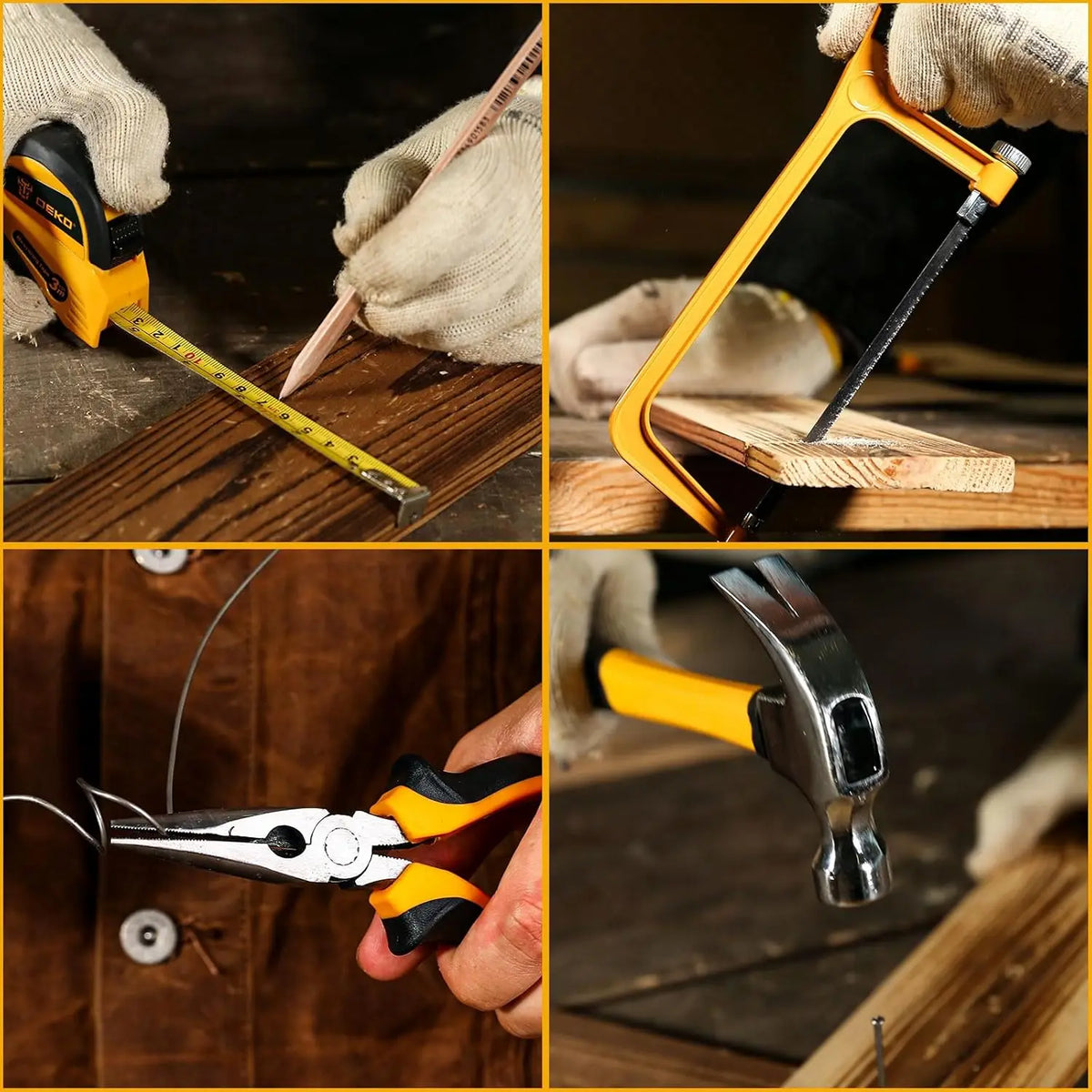 DEKO Cordless Drill And Screwdriver Storage Toolbox Kit