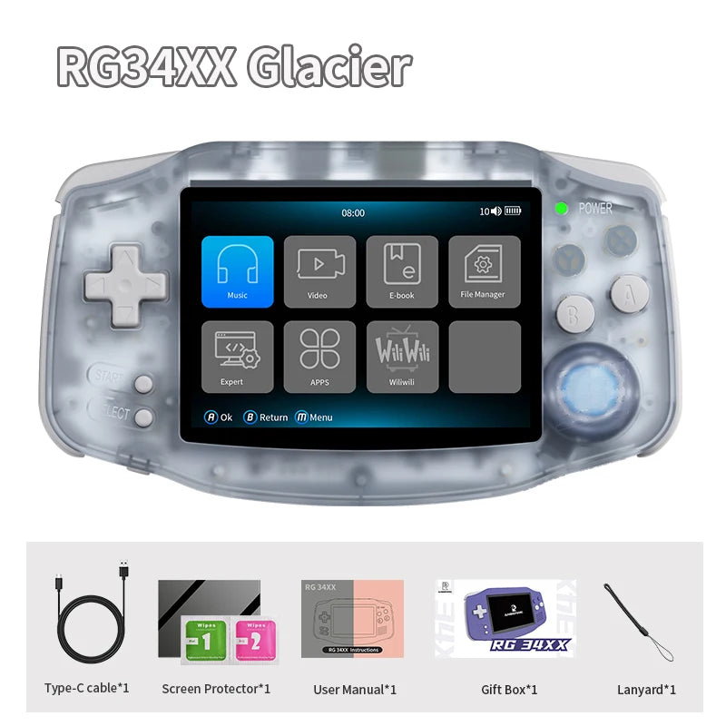 Anbernic Rg34XX Retro Handheld Gaming Console With WiFi Bluetooth