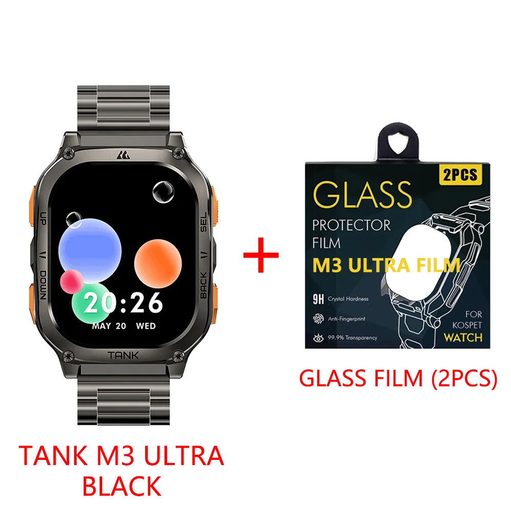KOSPET Tank M3 Ultra GPS AMOLED Bluetooth Call Smartwatch