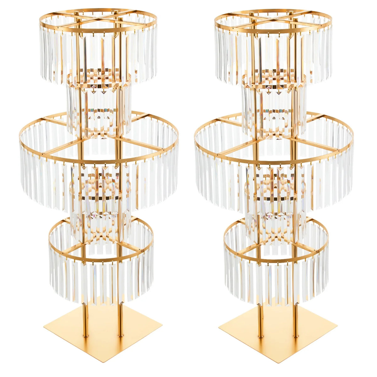 Acrylic Wedding Flower Stand Five Tier Centerpiece Display Rack