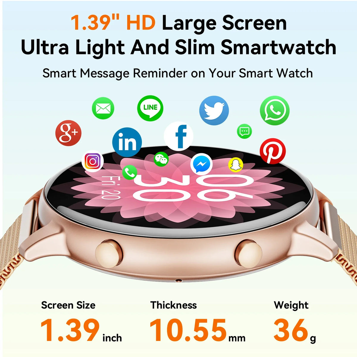 Bluetooth Calling Smartwatch With Fitness And Heart Rate SpO2 Tracking