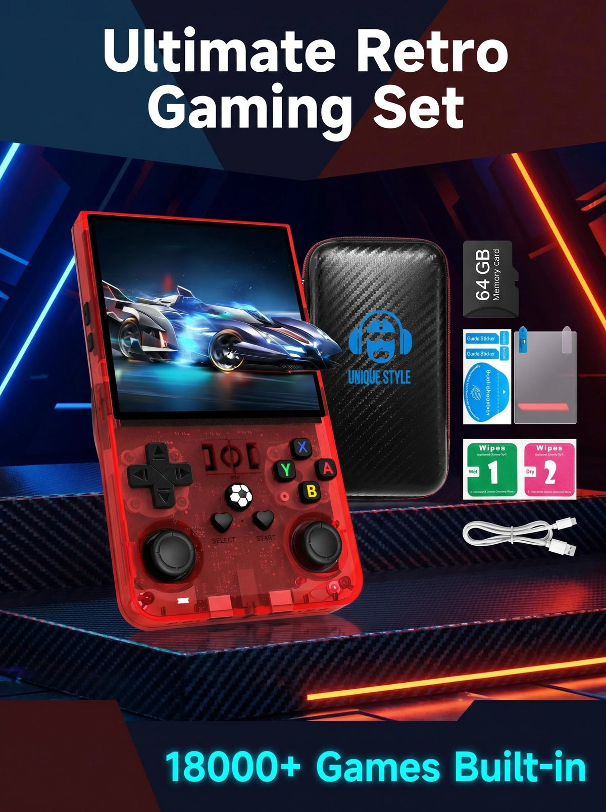 AISLPC Retro Handheld Gaming Console With Portable Video Player