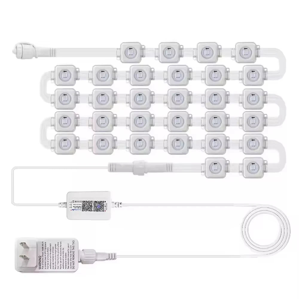 MIMIRGB Waterproof RGB Bluetooth Outdoor LED String Lights