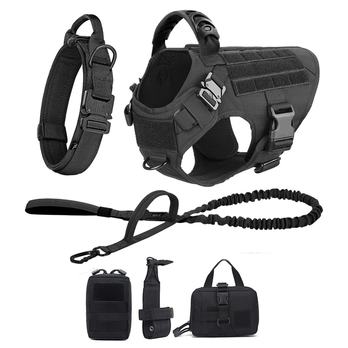 Petavel Nylon Dog Harness And Leash Set For Dogs Walking Vest