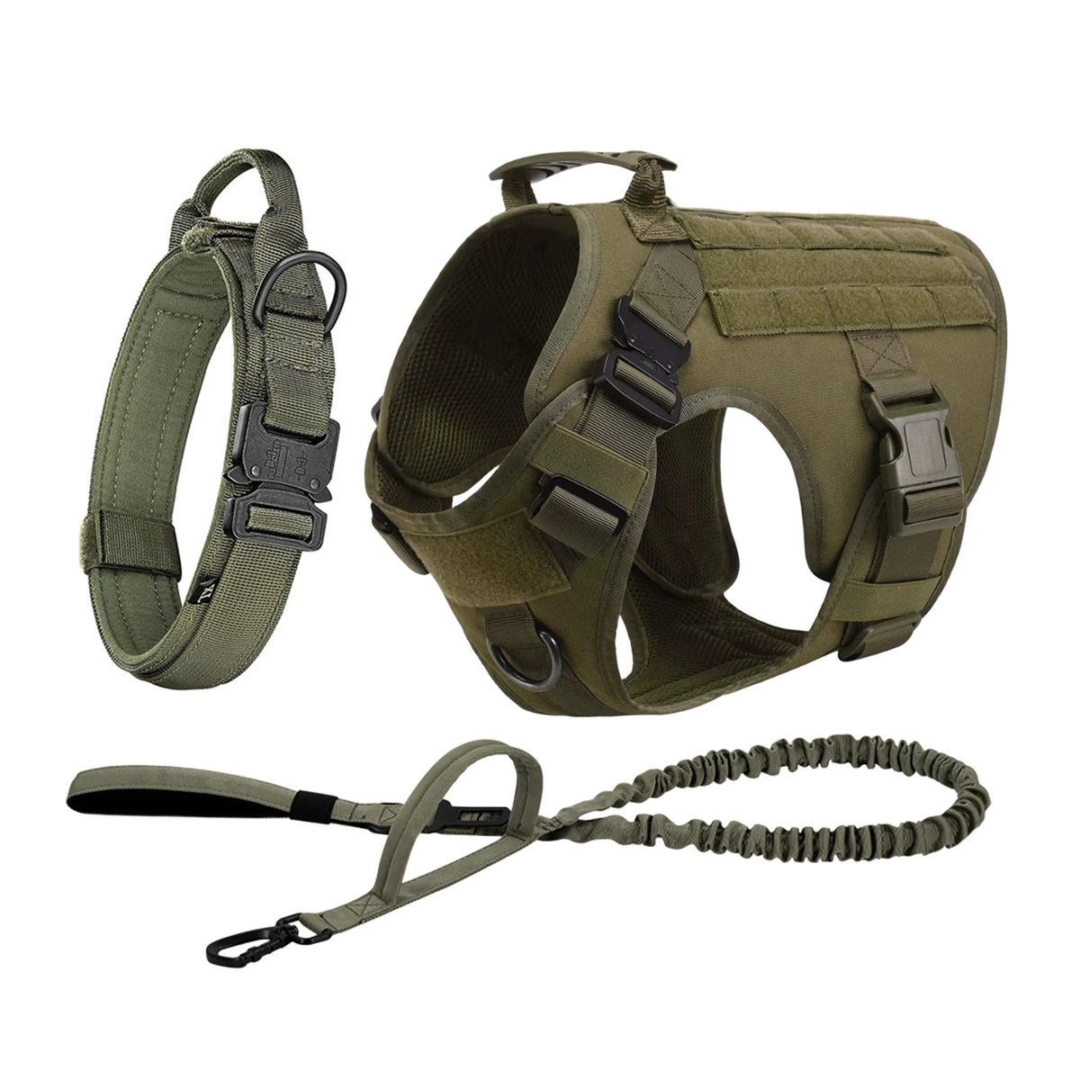 PetraVel Tactical Dog Harness With Quick Release Buckle