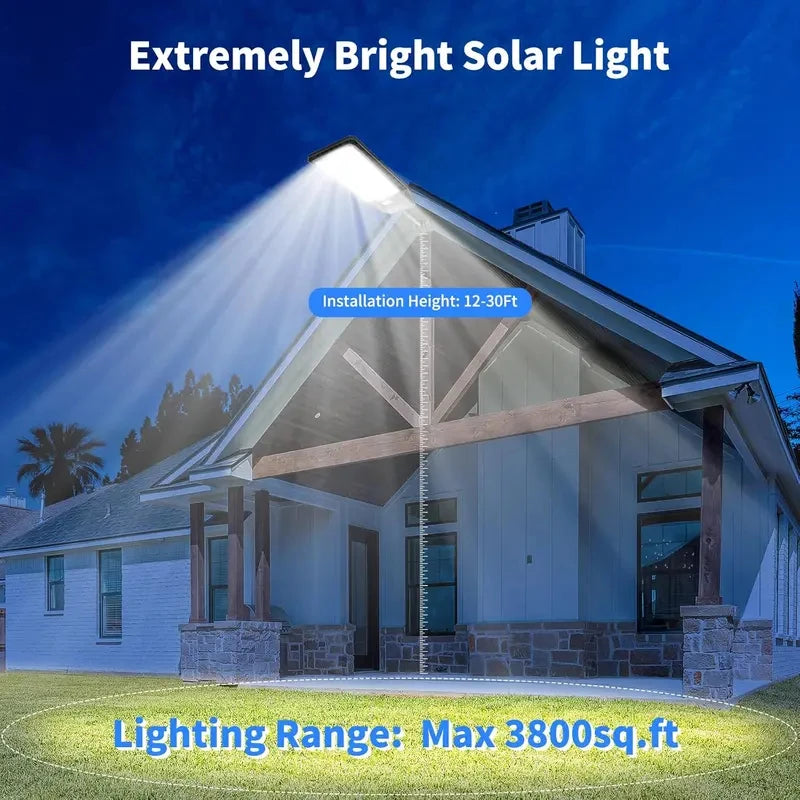 Outdoor Solar Powered Security Light With Motion Sensor