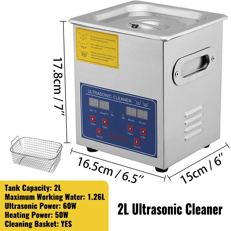 SucceBuy Ultrasonic Cleaner Portable Household Cleaning Machine
