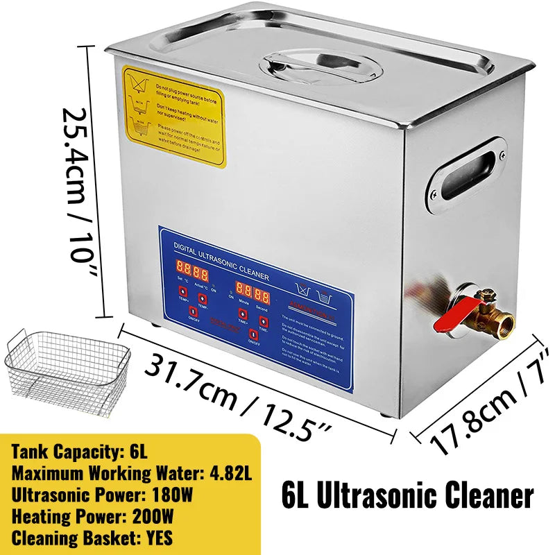 SucceBuy Ultrasonic Cleaner Portable Household Cleaning Machine