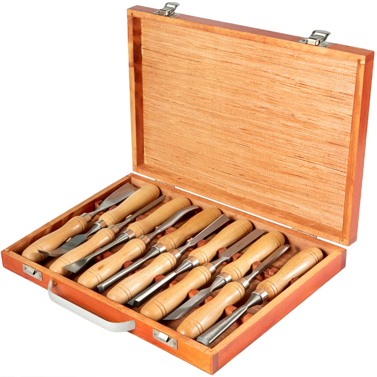SucceBuy Professional Wood Lathe Chisel Set With Storage Case