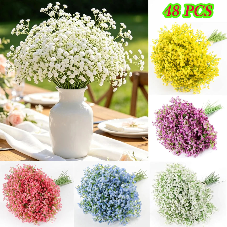 Artificial Babysbreath Flowers for Wedding Table Decor Bouquet