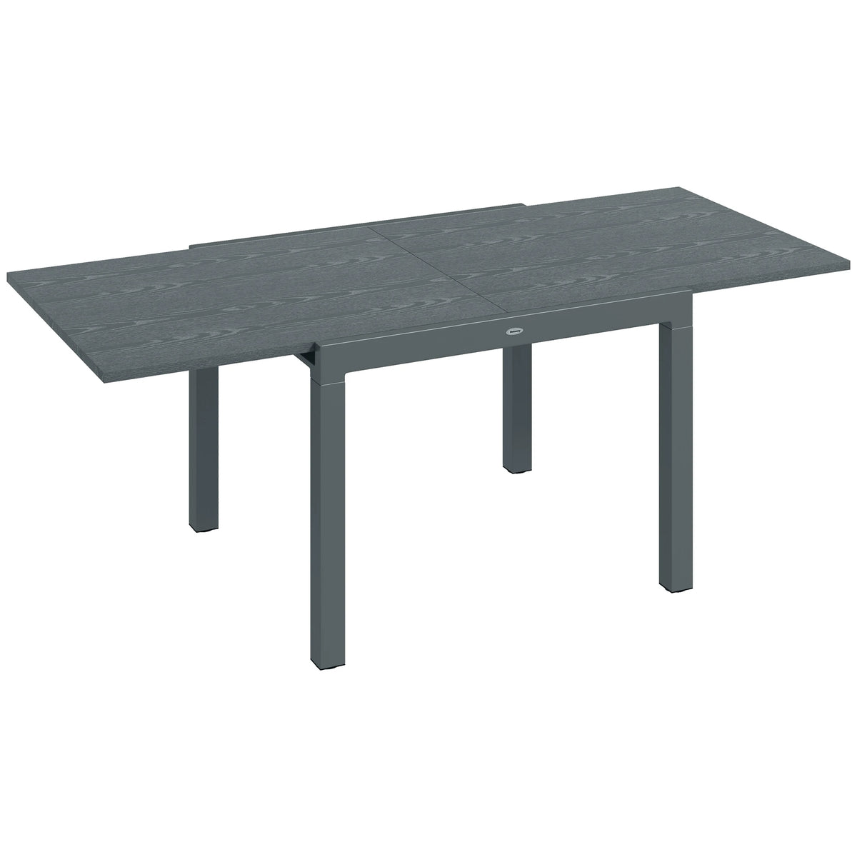 Outsunny Extendable Aluminum Outdoor Patio Dining Table