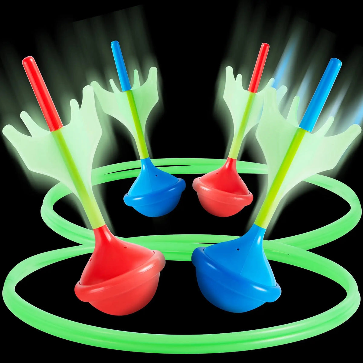 Joyfy Premium Outdoor Lawn Darts Game Set Glow In Dark