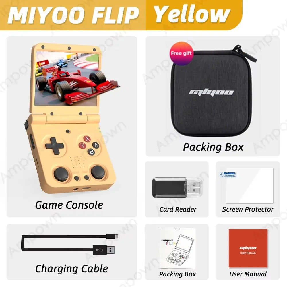 MIYOO Flip V2 Handheld Console IPS Screen Linux Onion OS