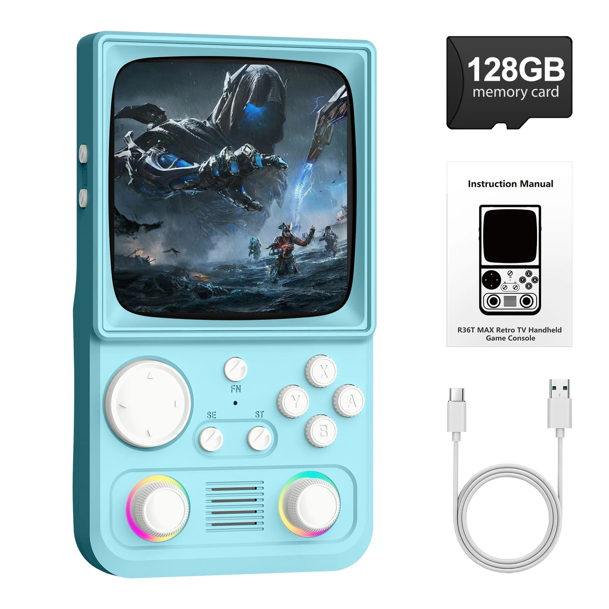 AISLPC RG40 MAX Portable Handheld Game Console With IPS Display