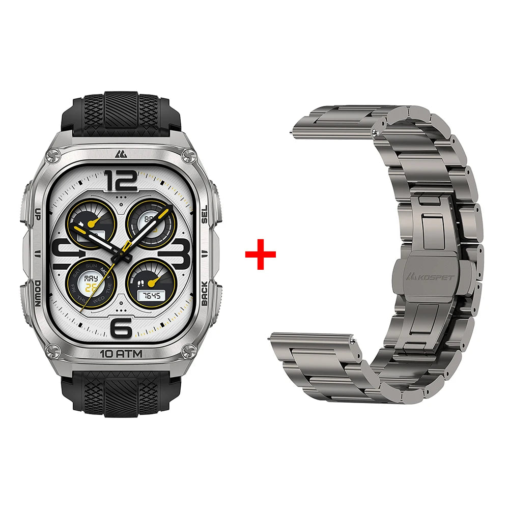 KOSPET Tank M4 GPS Smartwatch With Offline Maps And Health Tracking