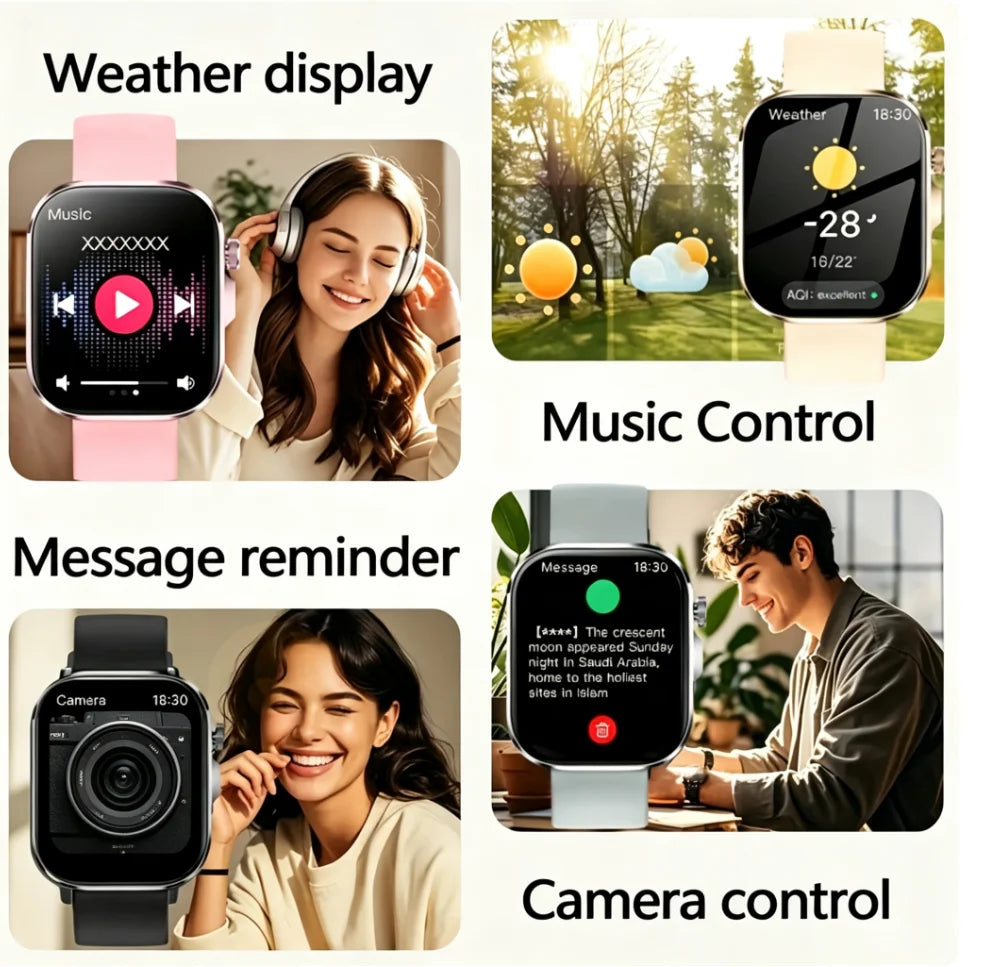 ERUN Smart Watch With Wireless Calling And Fitness Tracking