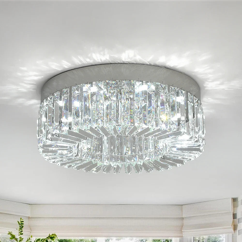VETRULUS Modern Crystal Ceiling Light Elegant Chandelier