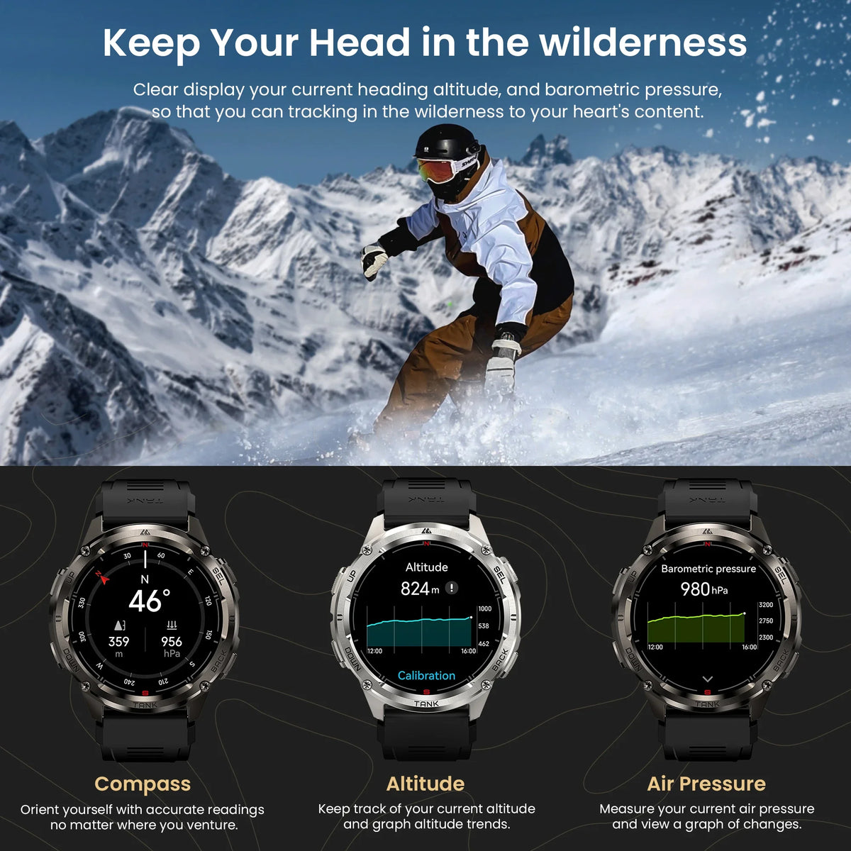 KOSPET Tank T3 Ultra 2 Bluetooth Waterproof Smart Watch