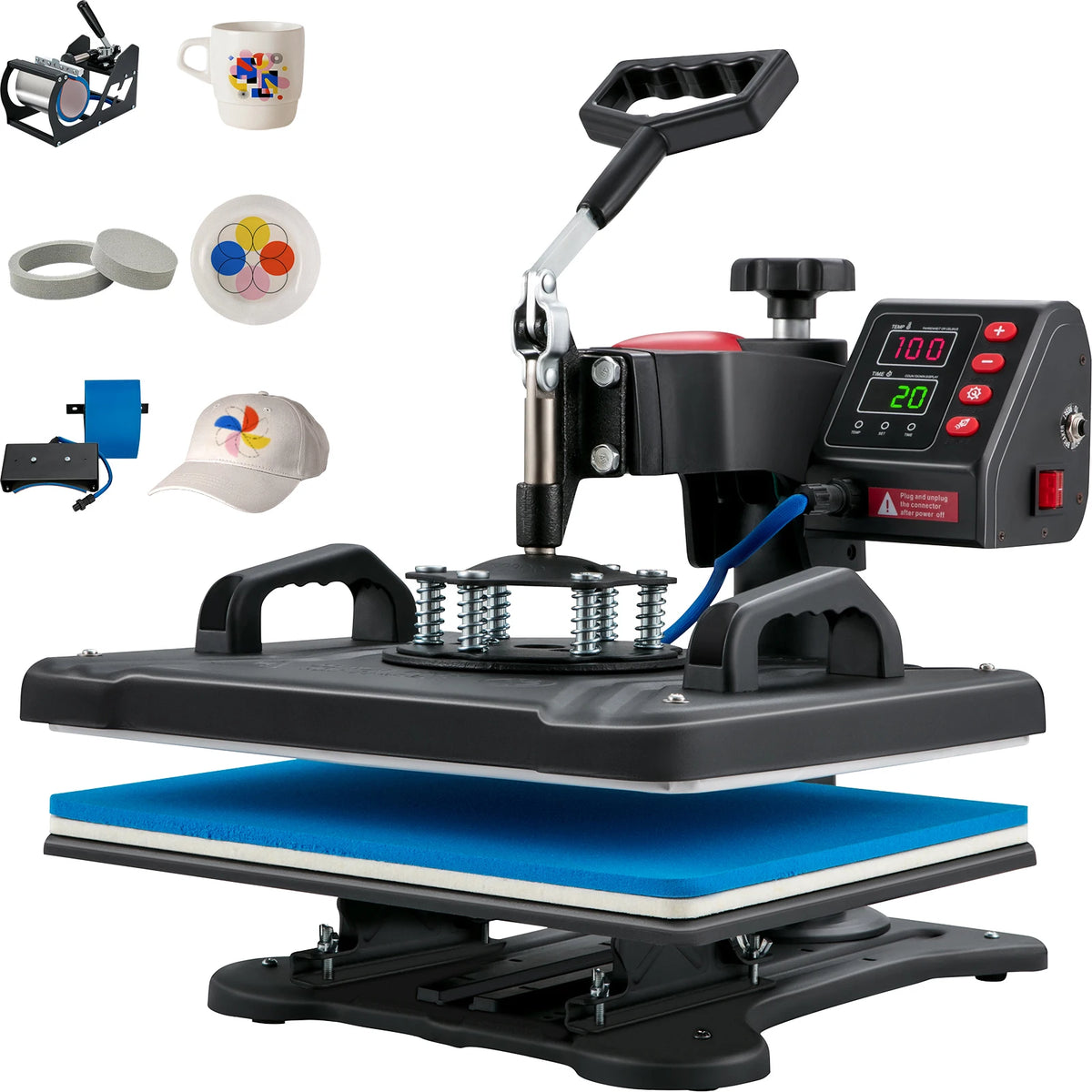 SucceBuy Five Function Heat Press Machine With Digital Temperature Control