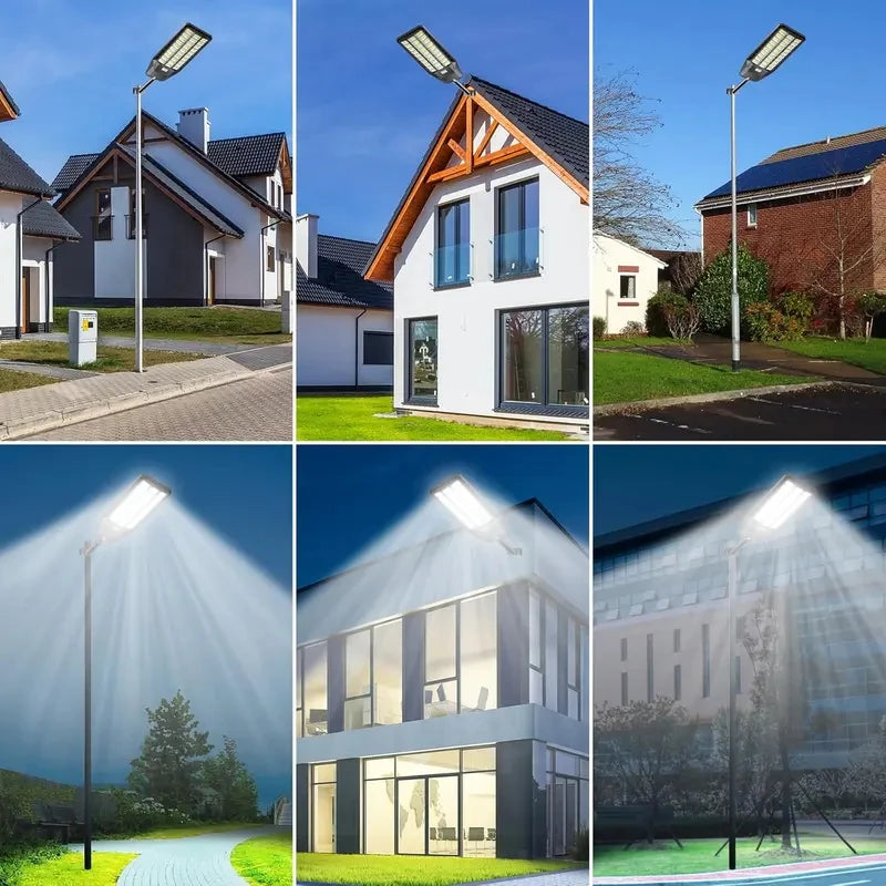 Outdoor Solar Powered Security Light With Motion Sensor
