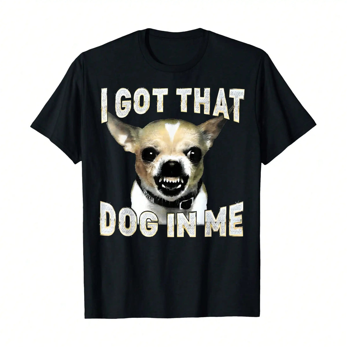 Funny Chihuahua Lover Dog Graphic Cotton Crew Neck Tee