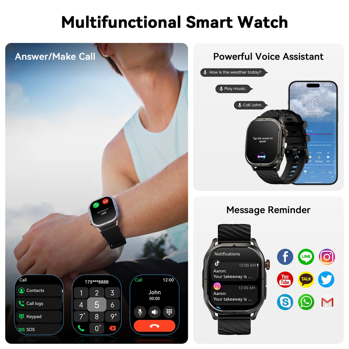 KOSPET Magic P10 GPS AMOLED Smartwatch With Dual Band GNSS