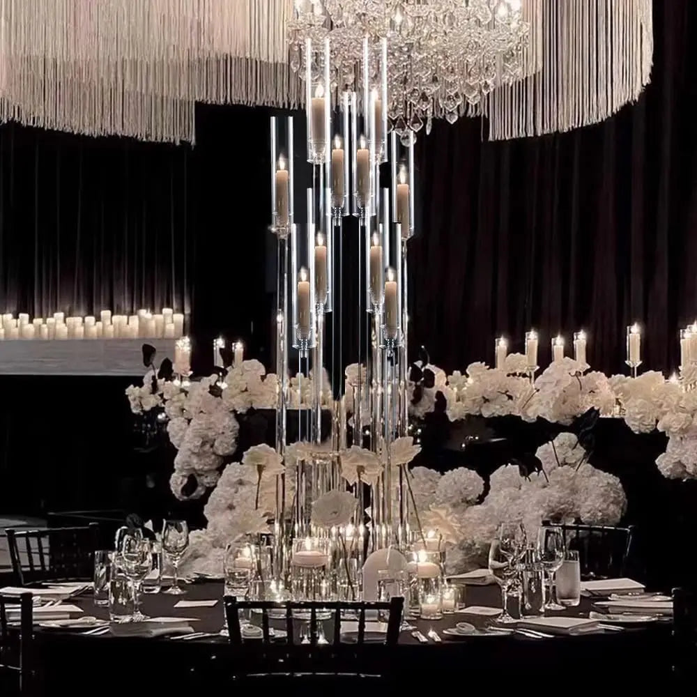 Acrylic Floor Candelabra Centerpiece For Weddings And Events