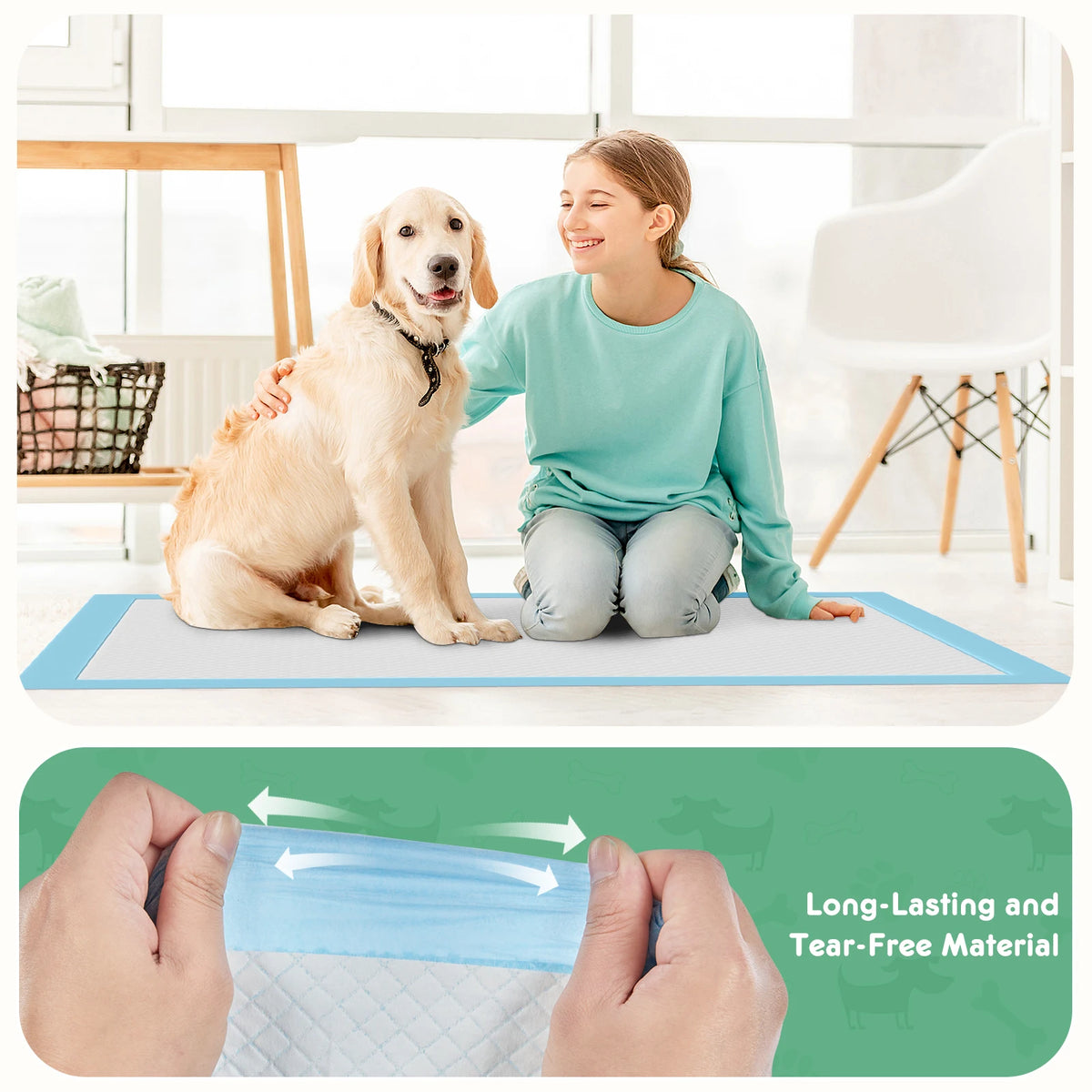 Quick Drying Leakproof Pet Training Pads for Dogs and Cats
