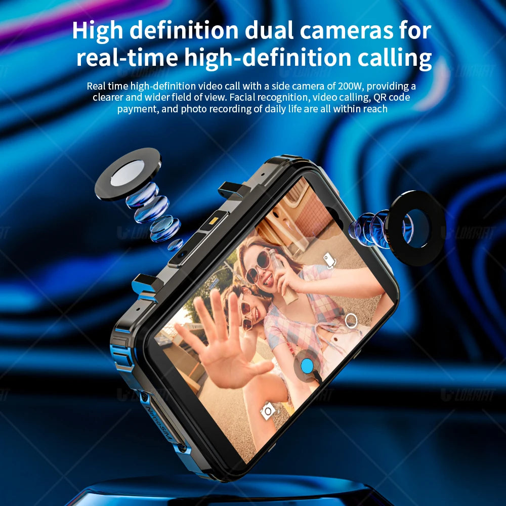 LOKMAT Android Smartwatch Phone With 4G Calls And Dual Cameras
