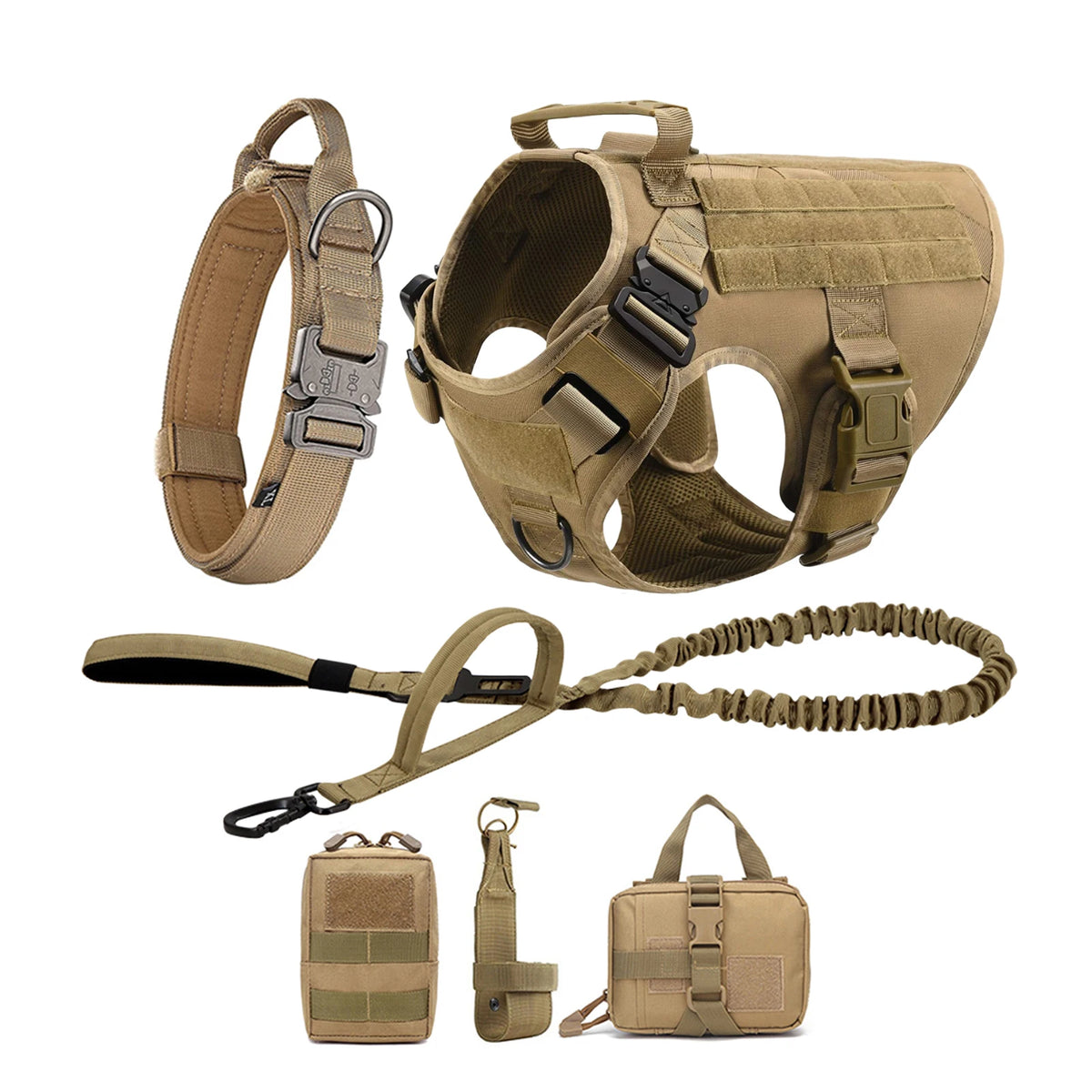 PetraVel Tactical Dog Harness With Quick Release Buckle