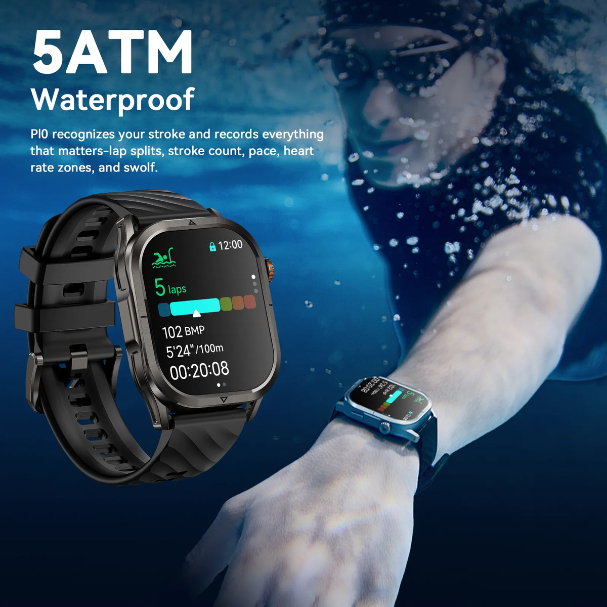 KOSPET Magic P10 GPS AMOLED Smartwatch With Dual Band GNSS