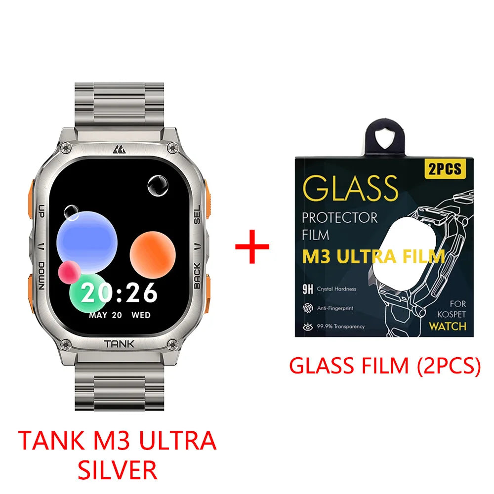 KOSPET Tank M3 Ultra GPS AMOLED Bluetooth Call Smartwatch