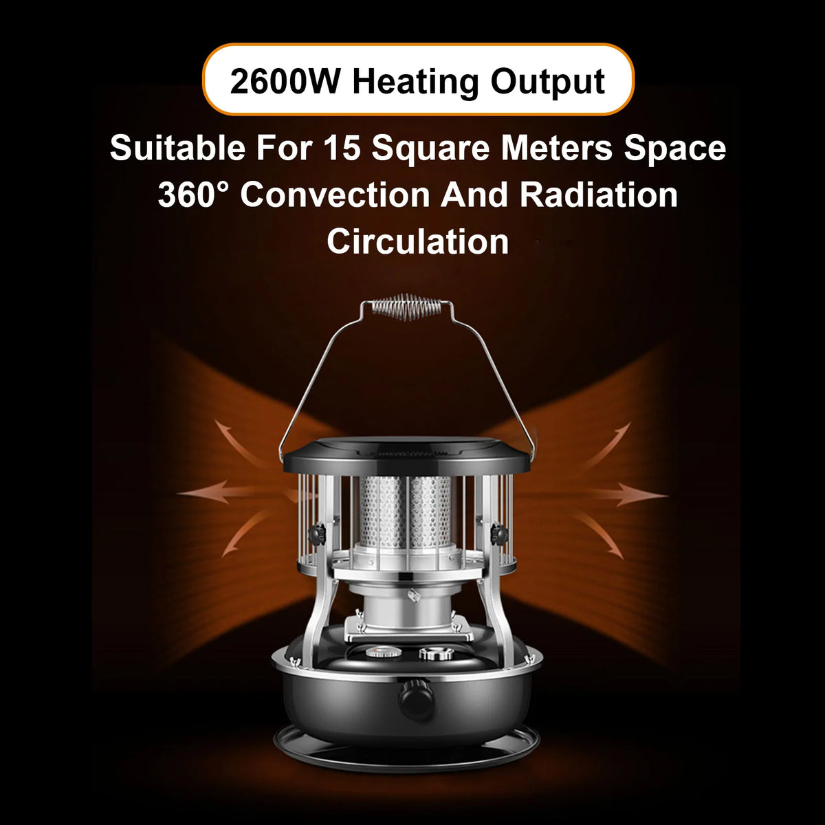 Portable Kerosene Radiant Heater 9000 BTU Indoor Outdoor Cooker Stove