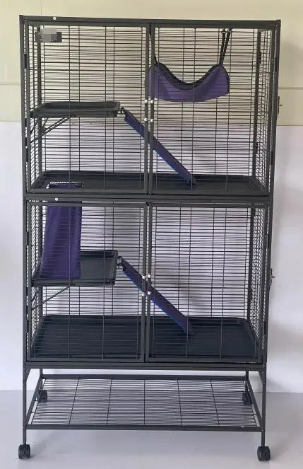 Garvee Multi Level Rolling Metal Small Animal Cage