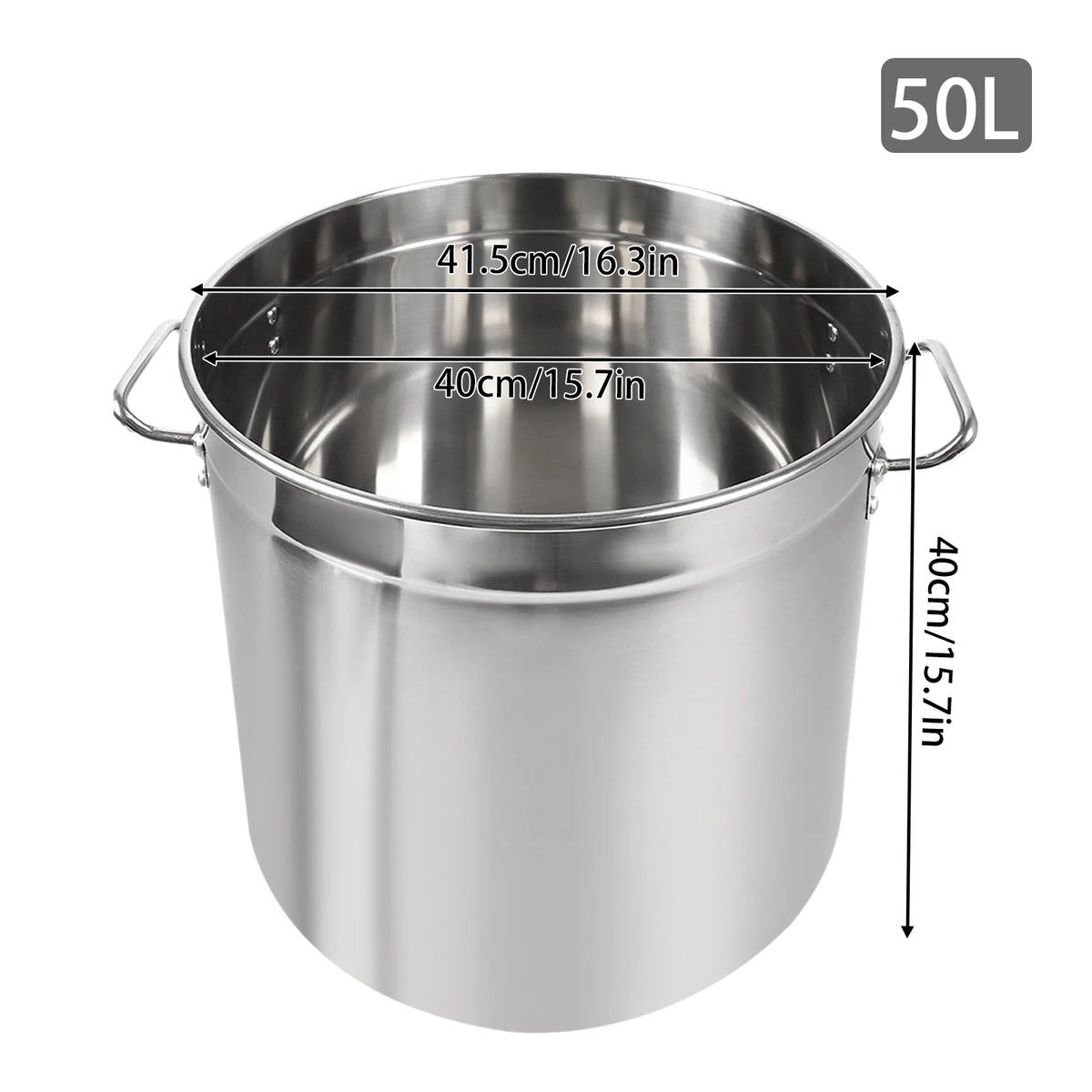 Multifunctional Stainless Steel Stock Pot With Durable Handles Secure Lid