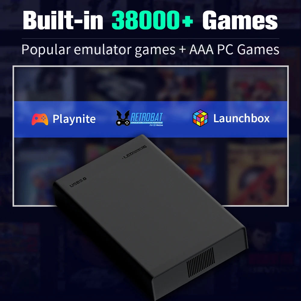 JMachen Plug And Play Game Hard Drive With 38000 Games