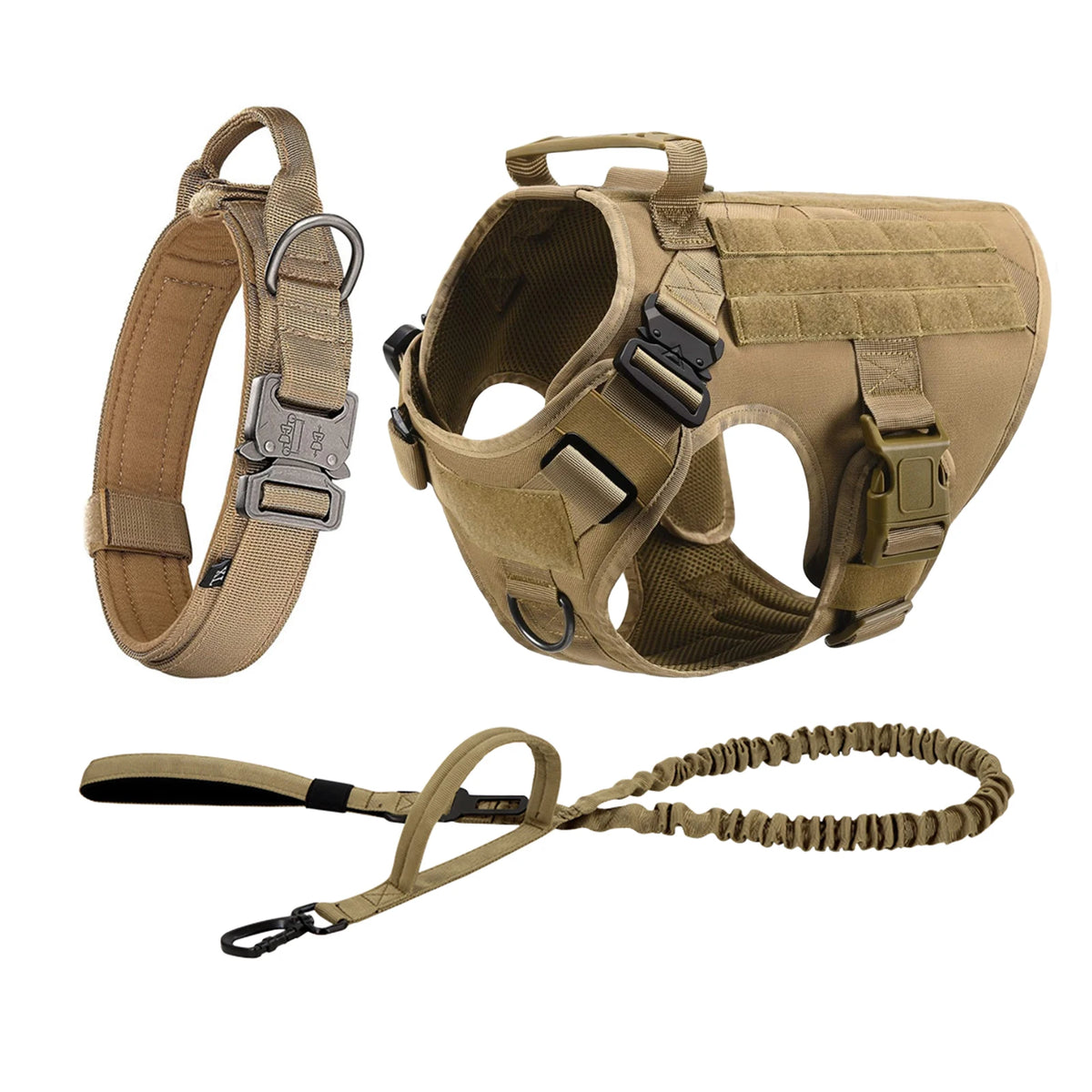 PetraVel Tactical Dog Harness With Quick Release Buckle