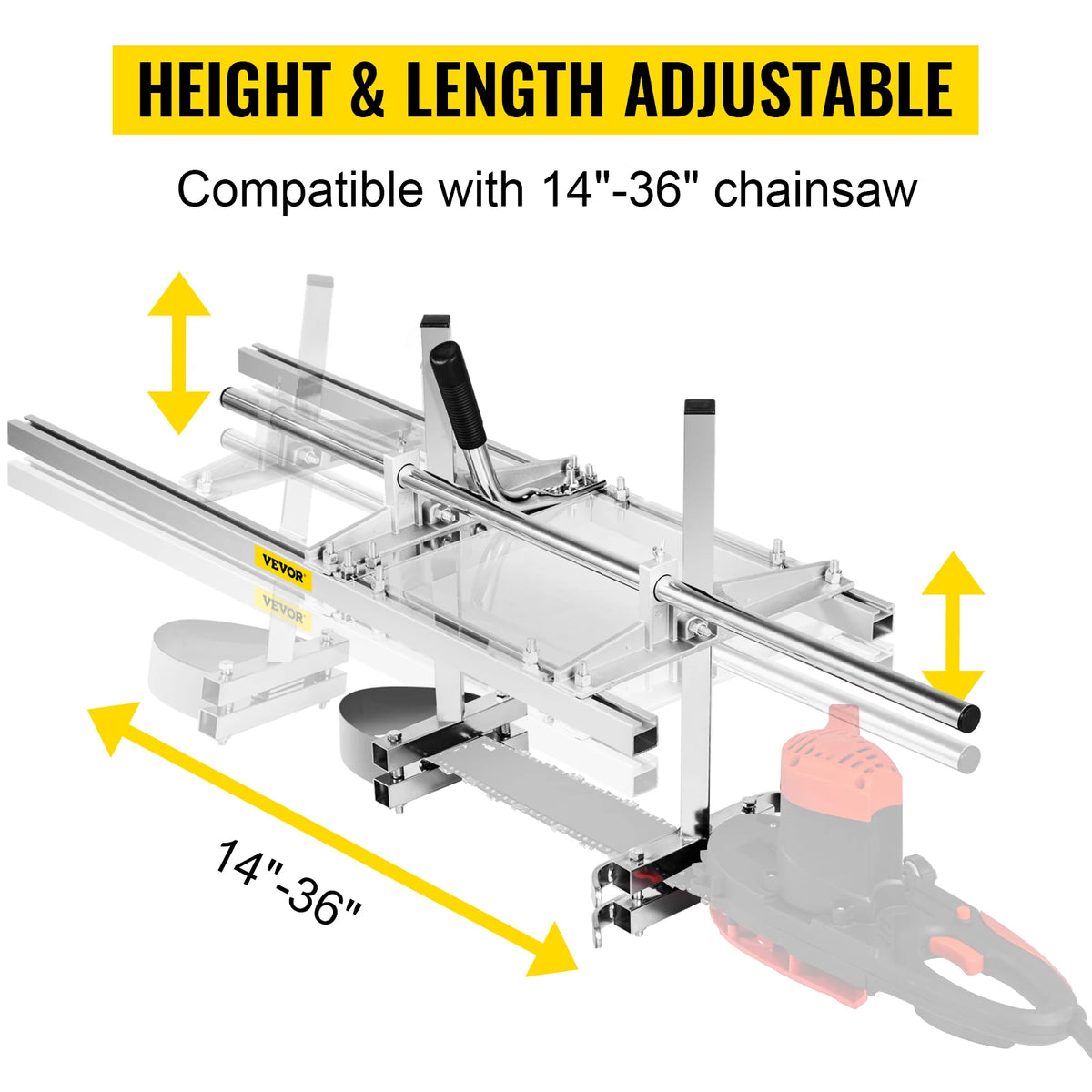 SucceBuy Portable Chainsaw Mill for Lumber Cutting and Wood Planking