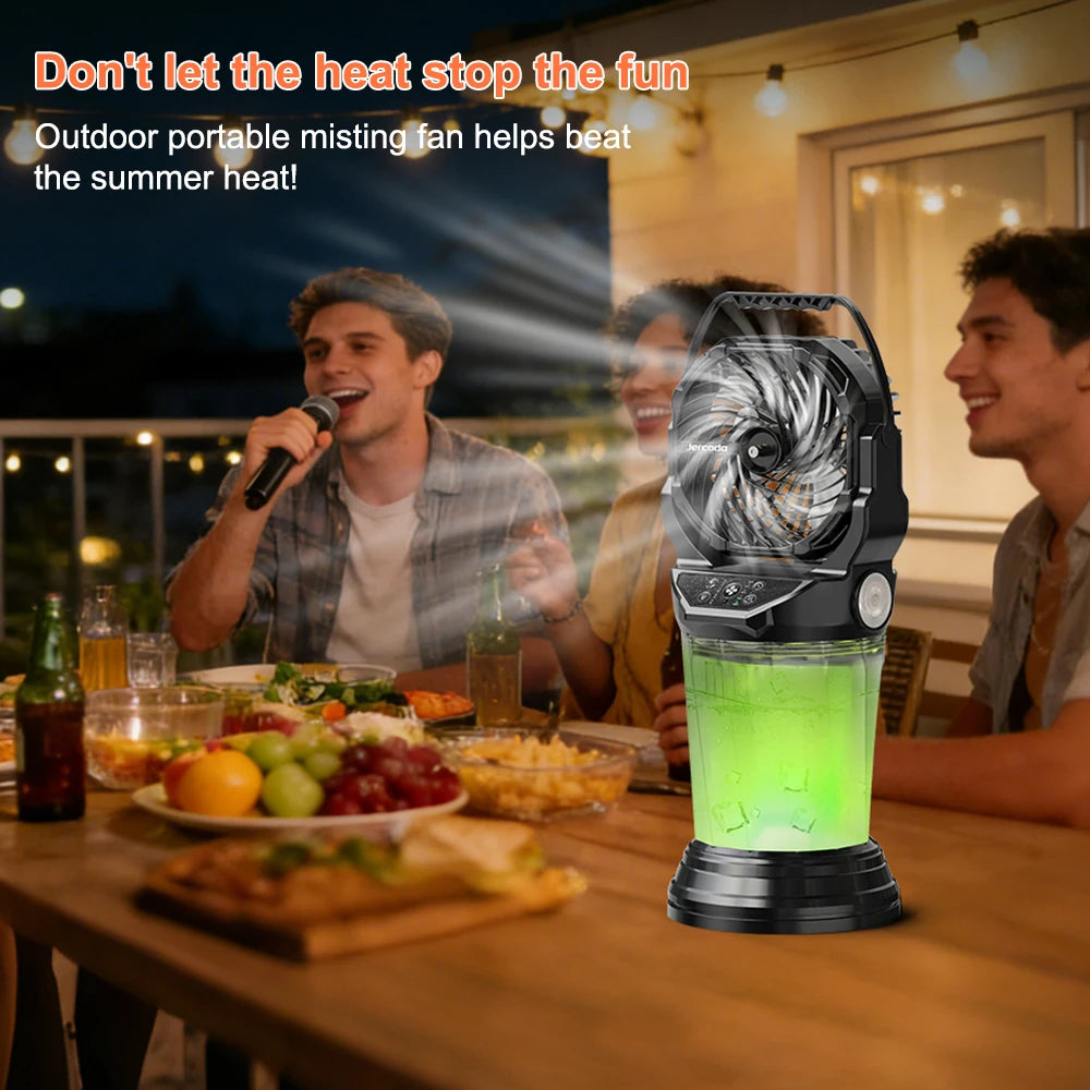 Rechargeable Portable Misting Fan With Large 2L Water Tank