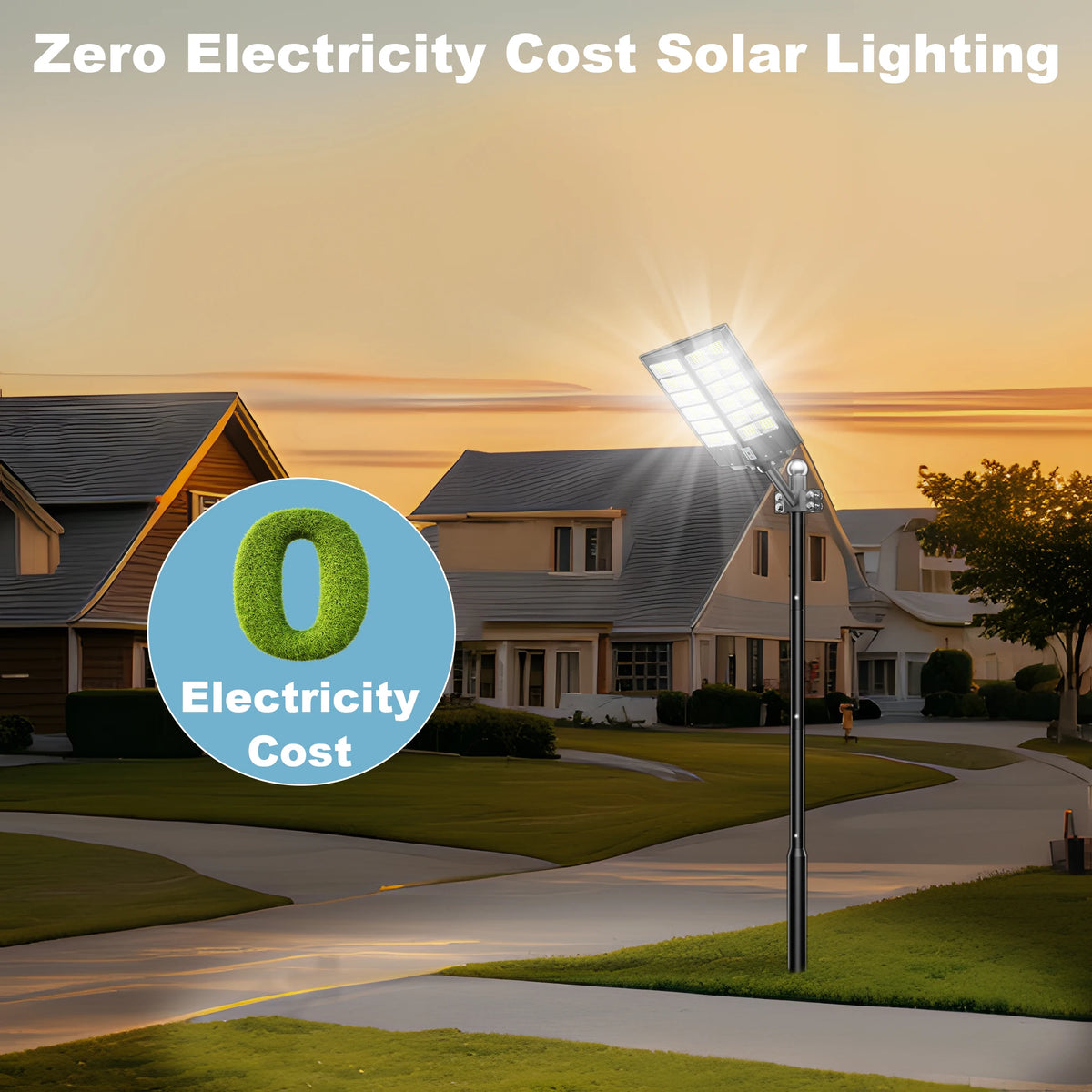 Commercial Solar LED Flood Light With Motion Sensor Remote Control