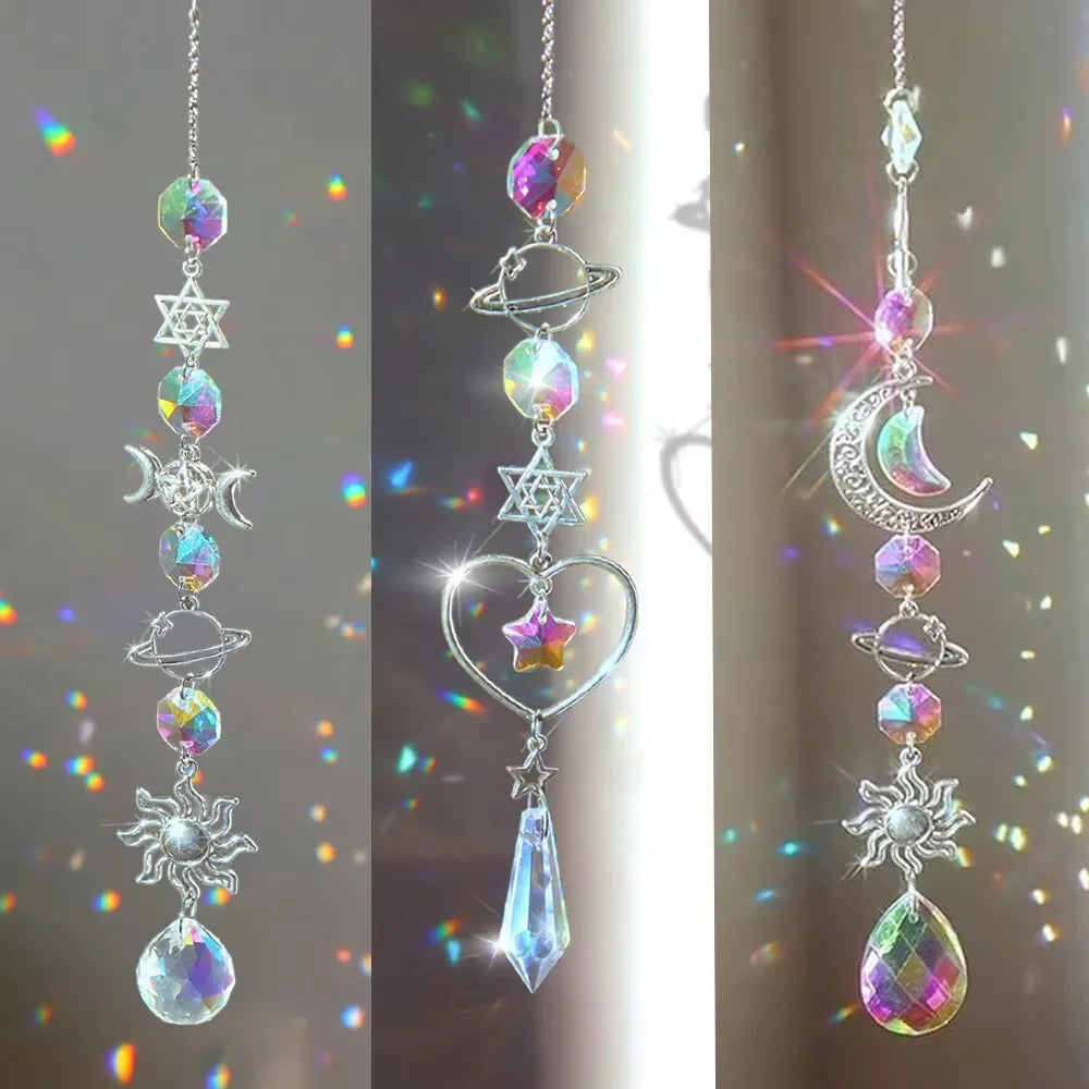 Crystal Wind Chime Rainbow Maker Pendant Home Decor