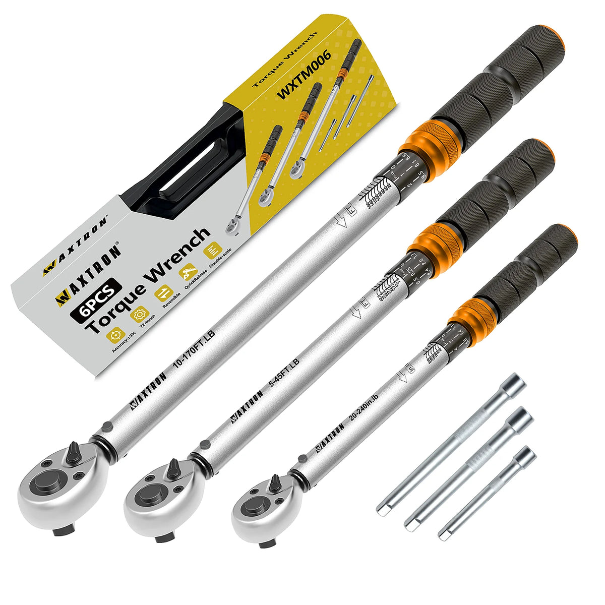 Waxtron Chrome Vanadium Steel Adjustable Torque Wrench