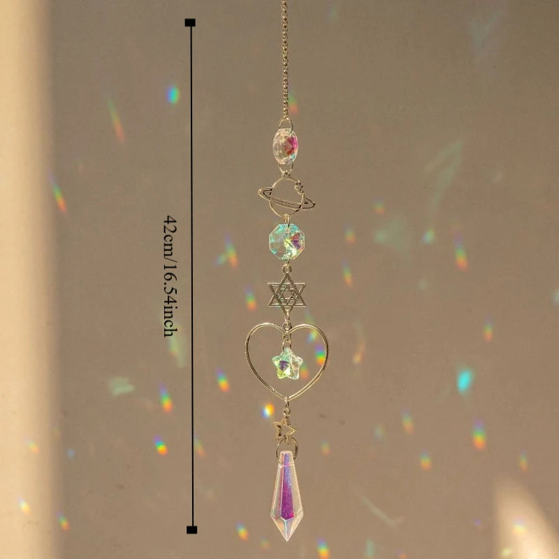 Crystal Wind Chime Rainbow Maker Pendant Home Decor