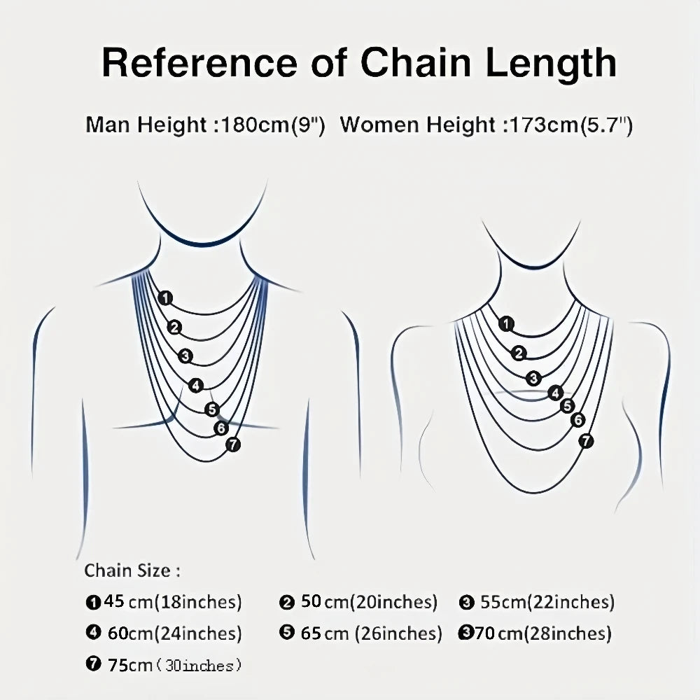 Unisex Havana Style Stainless Steel Link Chain Necklace For Men And Women
