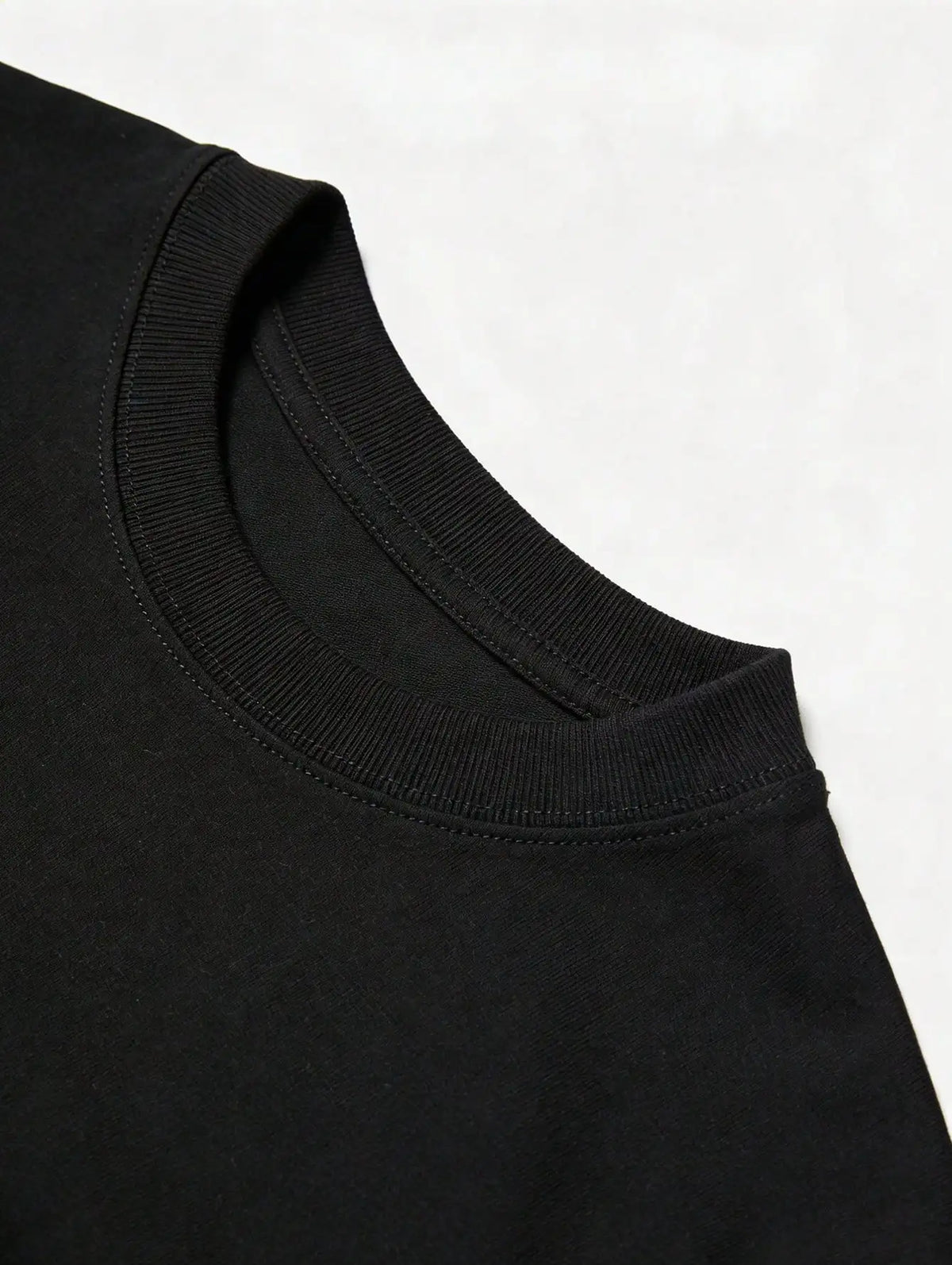 Mens Cross Inscription Print Crew Neck Casual Cotton T Shirt