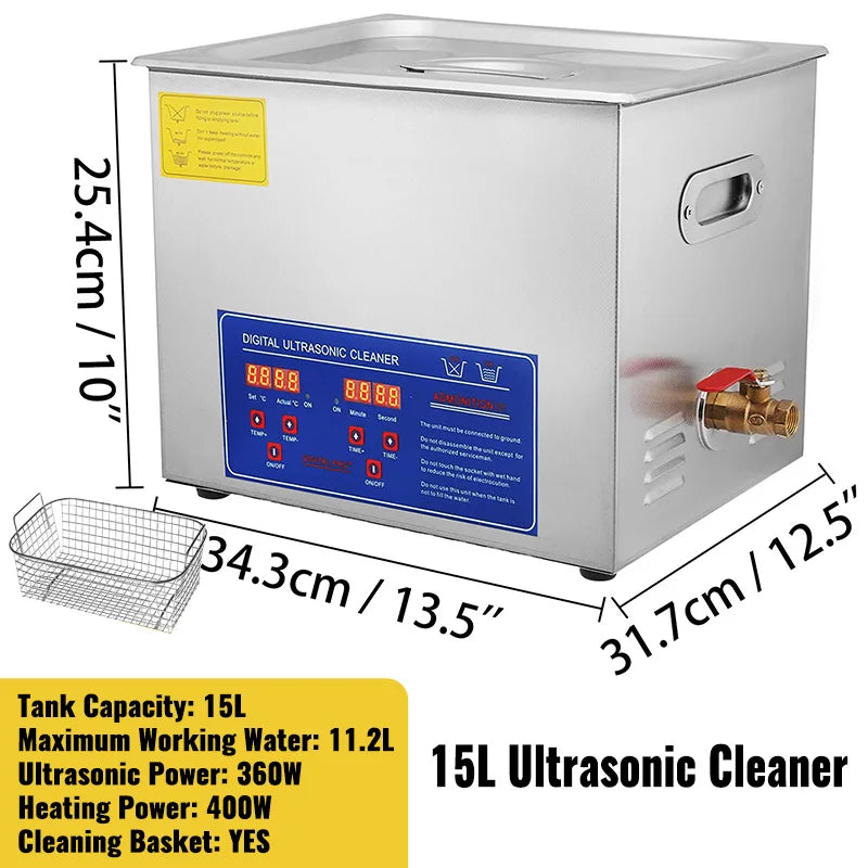 SucceBuy Ultrasonic Cleaner Portable Household Cleaning Machine