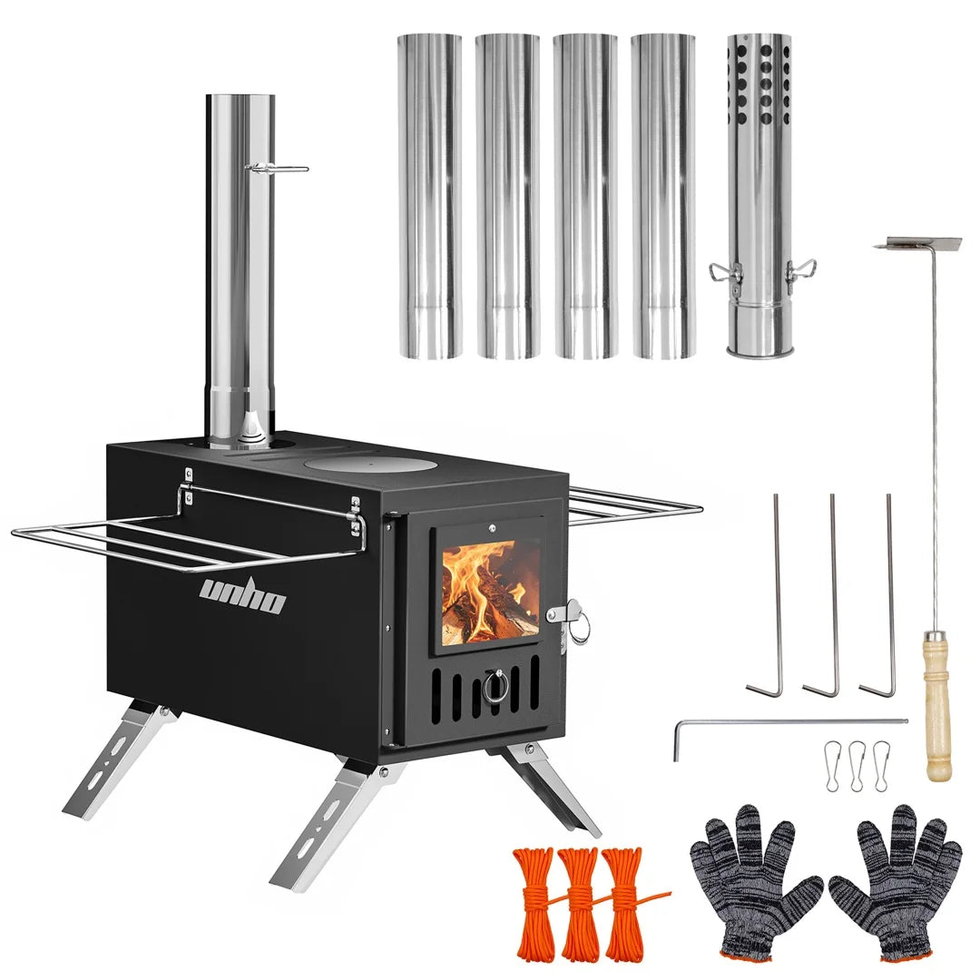 Heavy Duty Portable Wood Burning Stove For Outdoor Adventures